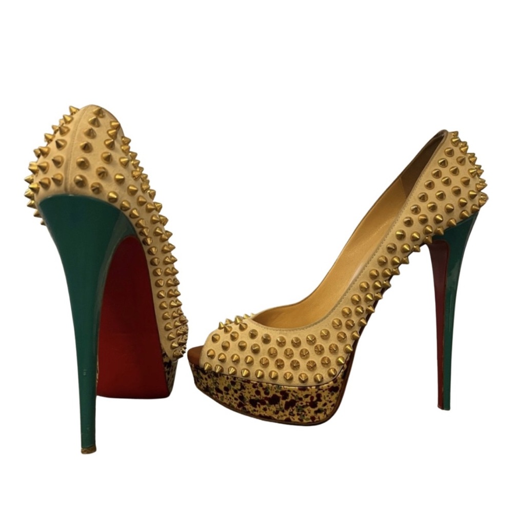 Studded, artistic looking Louboutin